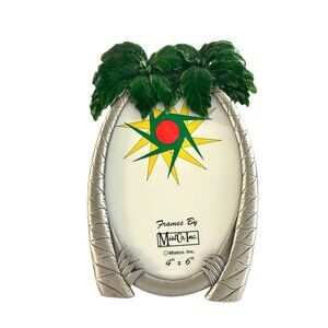 Vintage Mist Co. Inc. Metal Palm Tree Picture Frame